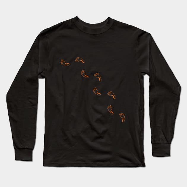 Footprint Trail Long Sleeve T-Shirt by FootPrint.Studio